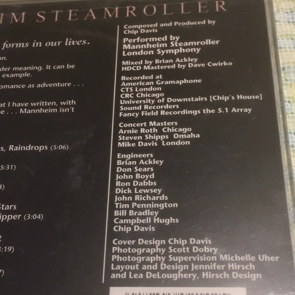 Mannheim Steamroller Romantic Melodies CD NEW factory sealed. Romance in Music - Picture 5 of 6